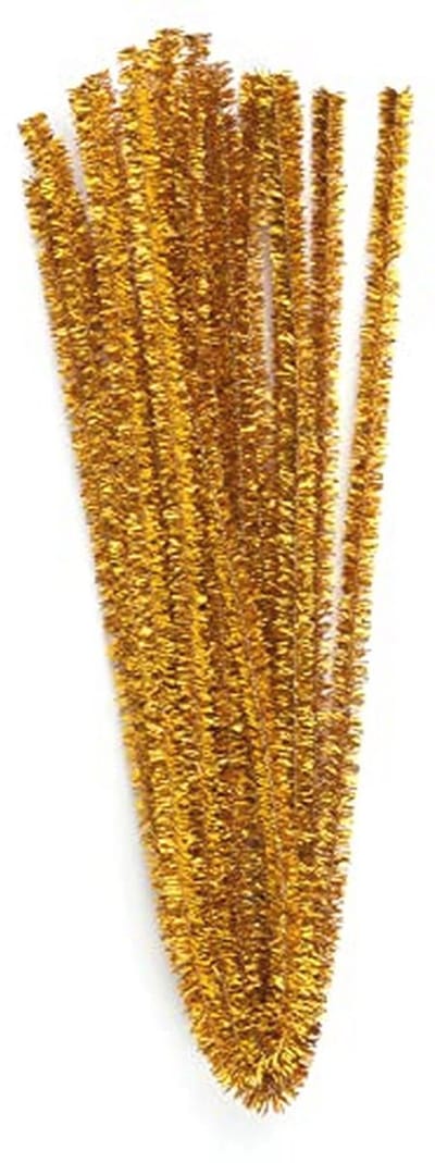 Gouden Metallic Chenille Draad - 10 Stuks van 50 cm