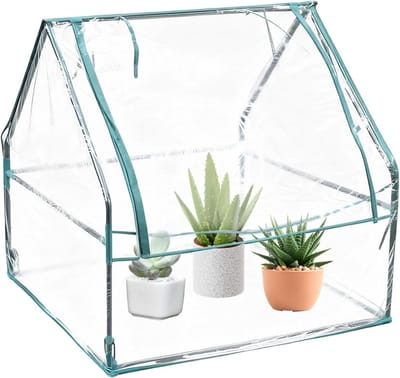Broeikas Afdekking - Planten Beschermhoes - Tuinieren Buiten - Jaarlijkse Klimaatcontrole - 90x90x92 cm - Transparant