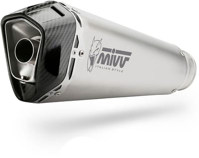 Mivv Delta Race Ducati Multistrada 1200 2015-17/multistrada 1260 2018-20 D.034.ldrx Gehomologeerde Slip On Uitlaatdemper Zilver Homologated