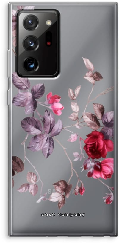 Case Company® - Hoesje geschikt voor Samsung Galaxy Note 20 Ultra / Note 20 Ultra 5G hoesje - Mooie bloemen - Soft Cover Telefoonhoesje - Bescherming aan alle Kanten en Schermrand