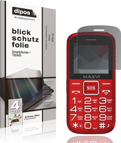 dipos – Matte Privacy Screenprotector geschikt voor Maxvi B5ds up | Anti-Spy Beschermfolie