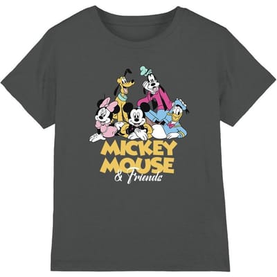 Disney Kinderen/Kinderen Mickey Mouse Friends T-shirt (Houtskool)