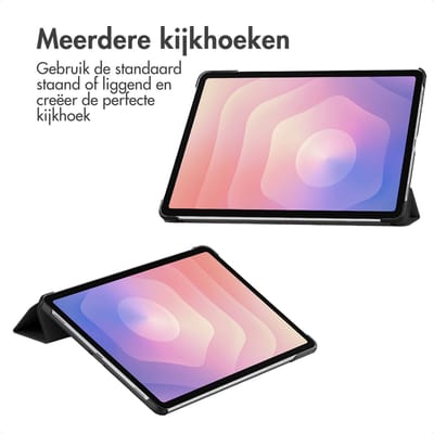 imoshion Tablet Hoes - Geschikt voor Samsung Galaxy Tab S11 - Trifold Bookcase - Zwart