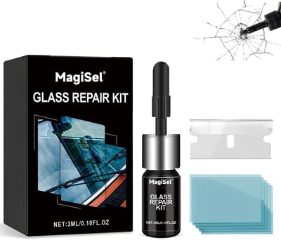 Complete Reparatieset voor Autoruiten, Ideaal voor Lange Scheuren, Gaten en Barsten in Glas