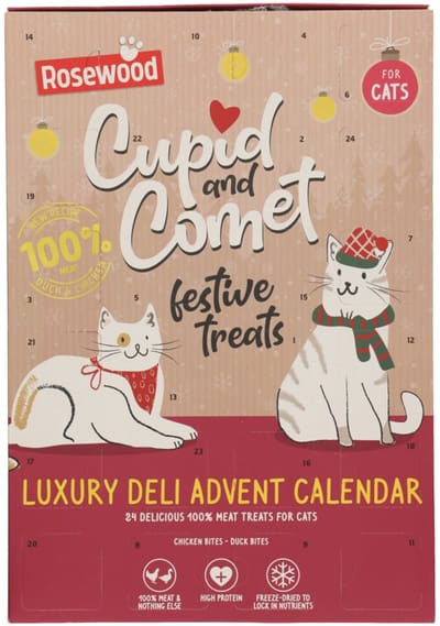 Rosewood Kattensnack Cupid & Comet Adventkalender Kip & Eend - 30 gr