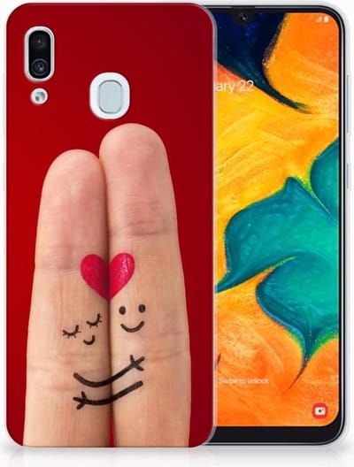 Samsung Galaxy A30 Silicone Back Cover Liefde - Origineel Romantisch Cadeau