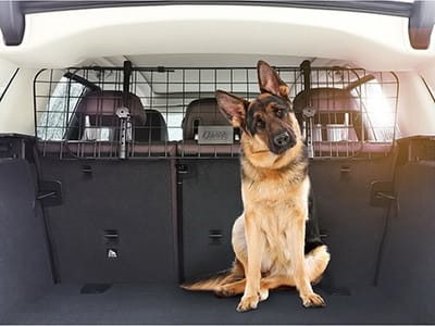 Honden - Cargo Telescoop - breedte 106 -145 cm instelbaar - hoogte 30 cm Honden rek te monteren aan de hoofdsteunen