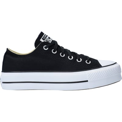 Converse Chuck Taylor All Star Lift Platform Low zwart wit Dames Zwart