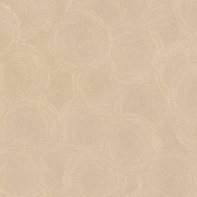 Structuur behang Profhome 790934-GU vliesbehang gestructureerd met geometrische vormen en metalen accenten ivoor goud pastelgeel 5,33 m2