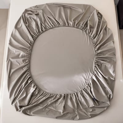 Hoeslaken Set 3-delig – Hoeslaken (120×200×30cm) + 2 Kussenslopen（48x74cm) – 100% Katoen S100 – Ademend & Antibacterieel-Grijs