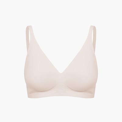 cfab - Comfortabele push-up bh - Zand - S - BH Zonder Beugel Voorgevormd - Ondergoed - Naadlos