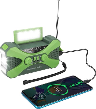 Noodradio – Solar Emergency Radio – Kamperen Outdoor Survival Radio – Powerbank – Zaklamp – Zonne Energie