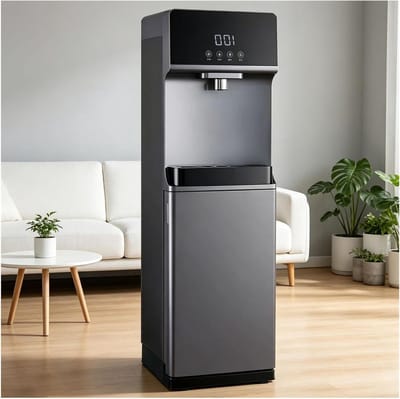 Vrijstaande Waterkoeler - Waterdispenser Fontein - Hydratatie Thuis - Kinderslot - 1020 mm Hoog - Grijs