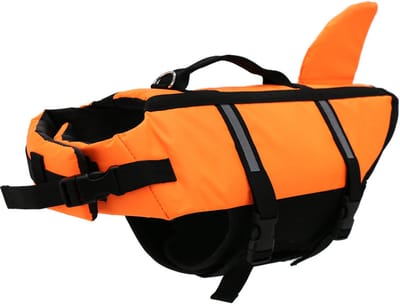Honden Zwemvest - Reddingsvest met reflectie -Zwemvest voor honden-Lichtoranje - XS