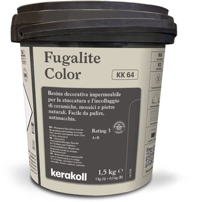 Kerakoll Fugalite Epoxy Voegmiddel KK64 - Kleur 64 Beige - 1,5 kg Voegmortel voor Tegels & Natuursteen - Verkrijgbaar in 50 Kleuren - Greenbuild rating 4