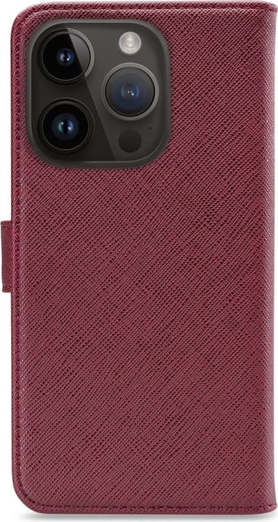 My Style Telefoonhoesje geschikt voor Apple iPhone 14 Pro Hoesje | My Style Flex Wallet Bookcase Portemonnee | Pasjeshouder voor 3 Pasjes | Telefoonhoesje voor Pinpas / OV Kaart / Rijbewijs - Bordeaux | Bordeaux rood