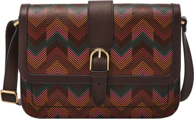 FOSSIL Schoudertas Zoey Flap Crossbody Bag Harlow Multi Print Veelkleurig