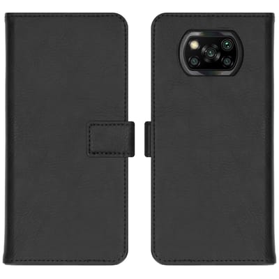 imoshion Hoesje - Geschikt voor Xiaomi Poco X3 / Xiaomi Poco X3 Pro - Luxe Bookcase - Zwart