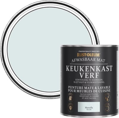 Rust-Oleum Lichtblauw Afwasbaar Mat Keukenkastverf - Marcella 750ml