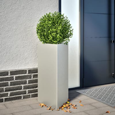vidaXL - Plantenbak - driehoek - 40x34,5x70 - cm - roestvrij - staal