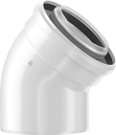 Bosch Afvoeraccessoire FC-CE60-45 Lucht-/afvoerbocht 45 Gr, d:60/100 mm, 7738112501