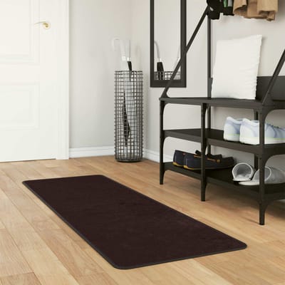 vidaXL - Tapijt - Runner - MARSA - Antraciet - 50 - x - 100 - cm - Polyester - en - PVC