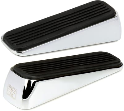 Allecto - Deurstopper Heavy Duty - Robuuste Deurwig - Ideaal voor Thuis en Kantoor - Chroom - Duurzaam en Sterk - Geschikt voor Alle Deuren