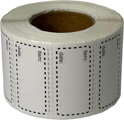 MGM Trading - 1000 stuks stickers, 50 mm x 25 mm, voor het labelen van diverse toepassingen