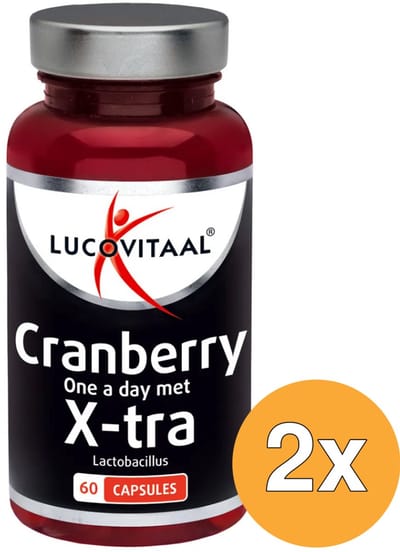 2x Lucovitaal Cranberry X-tra Lactobacillus (60 capsules)