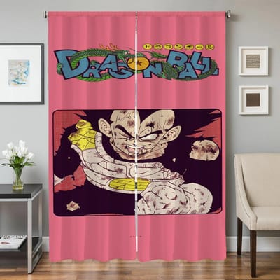 Raam Keukengordijnen voor Woonkamer 2 Stuks Verduisterende Gordijnen Deurgordijn D-dragon Ball-l Scheidingswand Slaapkamerdecoratie W50xH70cmx2pcs-CL black