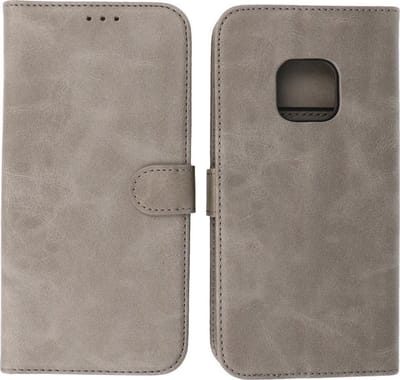 Hoesje Geschikt voor Nokia XR20 - Book Case Telefoonhoesje - Kaarthouder Portemonnee Hoesje - Wallet Cases - Grijs