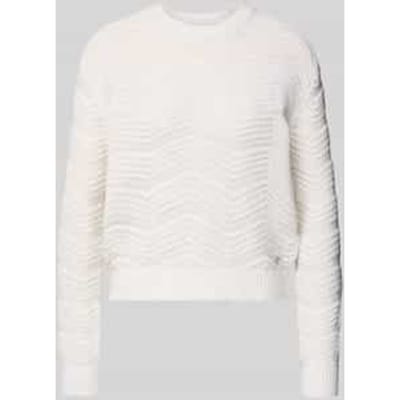 Gebreide pullover met geribde boorden