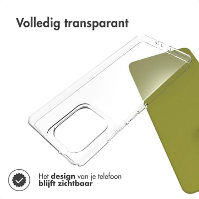 Accezz Hoesje - Geschikt voor Motorola Moto G86 Power - Clear Backcover - Transparant