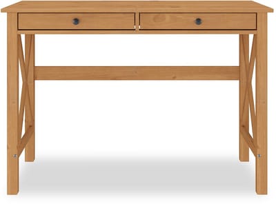Bureau ADRIAN met 2 lades van massief hout – eikenkleurig