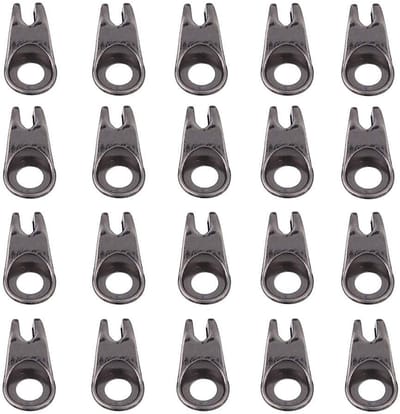 JHUBERS- Vetersluiting - 20 Stuks - Hoogwaardige Legering - Voor Wandelschoenen - Voor Klimgereedschap - Duurzaam - Geschikt voor DIY - Veters