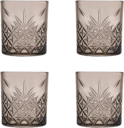 Pasabahce Waterglas Timeless 35.5 cl Taupe Taupe 4 stuks