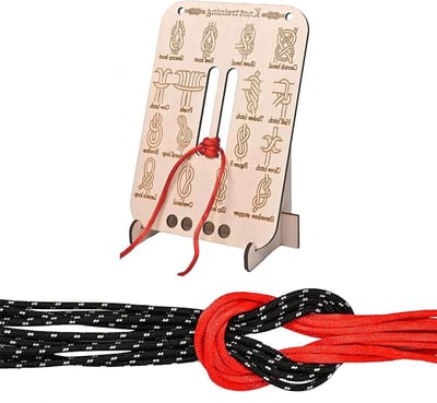 Knoop Training Board - Knoop Oefenbord Touwen - Knoopen Leren - Duurzaam Houten Ontwerp - 10 Touwen - Niet gespecificeerd