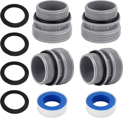 Poolslang 38mm, Adapter voor zwembad, Conversieset voor 40mm naar DN40, Geschikt voor Intex en Hayward filterpompen, Zwembadaccessoires voor optimale filtratie