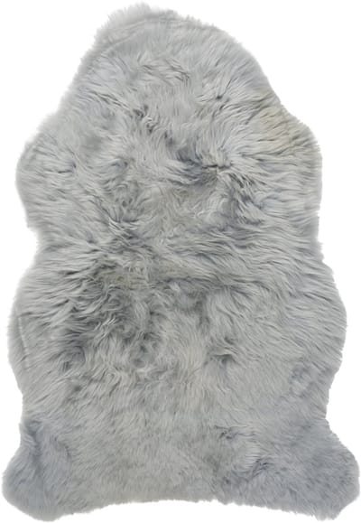 schapenvacht nieuw zeeland licht grijs 80cm