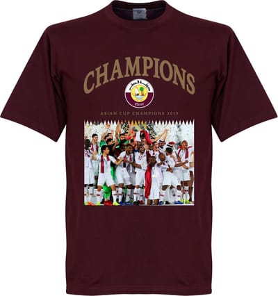 Qatar 2019 Celebration T-Shirt - Bordeaux Rood - L