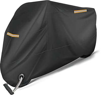 GOODEVN Premium Motorhoes 210D Oxford - Waterdicht & UV-bestendig (245x105x125cm) | Universeel Pasvorm voor Alle Motoren & Scooters | Binnen- en Buitengebruik