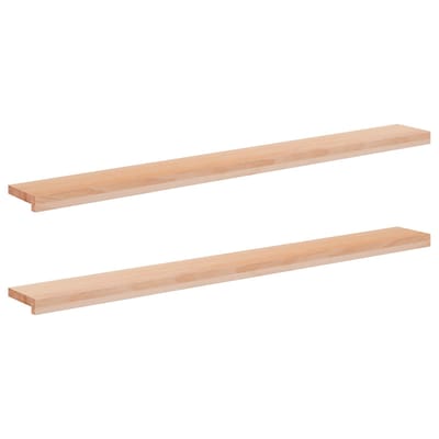 vidaXL - Raamprofielen - 2 - st - Naturel - 160 - x - 15 - x - 2 - cm - Massief - beukenhout