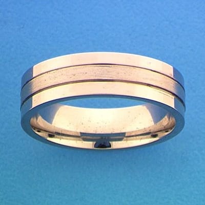 Gerhodineerd Zilver Ring A309 - 6 Mm Zonder Steen 1315209