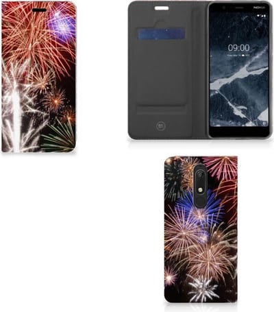 Nokia 5.1 (2018) Hippe Standcase Vuurwerk