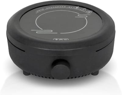 Theekachel Keramisch - Mini Kookplaat - Thee Zetten - Stille Werking - 800W Vermogen - Zwart