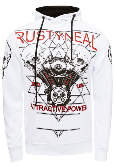 Sweatshirt met rockerprint