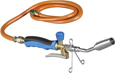 Krachtig handsoldeerapparaat voor hard en zacht solderen - gassoldeerbout met 1,5 m gasslang, 800 °C