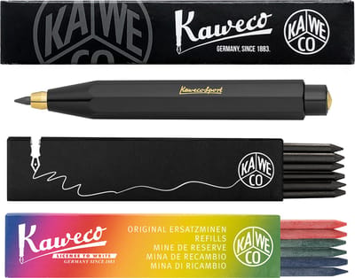 Kaweco - Vulpotlood 3,2 - Classic Sport - Blauw - Met doosje vullingen Zwart - Doosje vullingen 3 kleur
