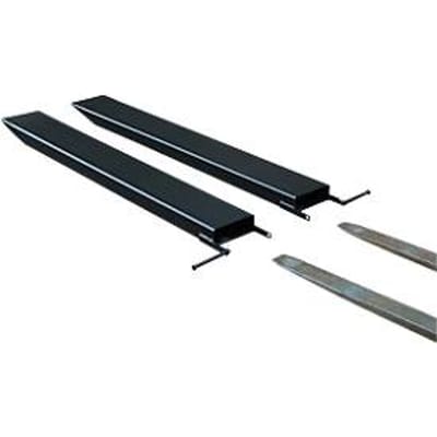 Vorkverlenging voor transportwerktuigen, open uitvoering, L 1800 x B 125 x 45 mm, zwart