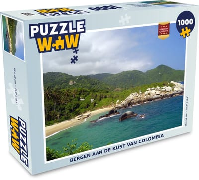 Puzzel Bergen aan de kust van Colombia - Legpuzzel - Puzzel 1000 stukjes volwassenen